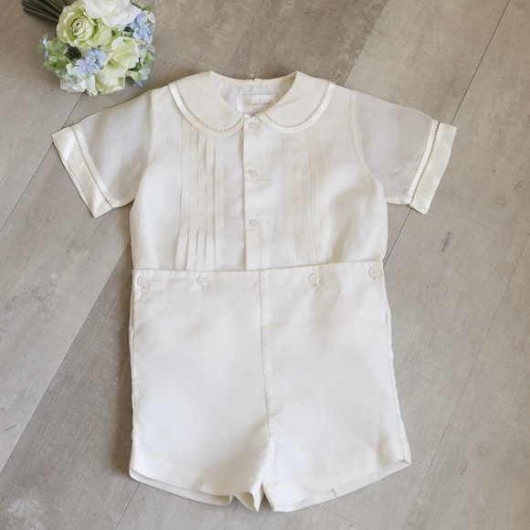 EXTREMELY RARE Strasburg Dress Heirloom Ecru Ivory Silk Embroidery Flower Girl - Picture 5 of 7